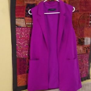 The Limited Long Purple Jacket